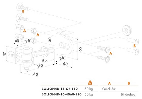 Купить Прикручиваемая петля Locinox (Бельгия) BOLTON4D-16-QF — для калитки и ворот в Каменске-Шахтинском